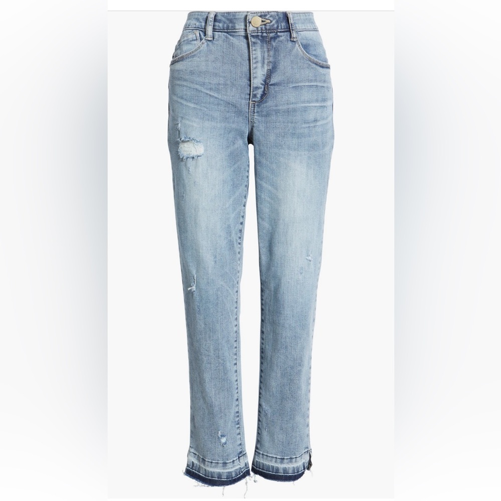 Wit & Wisdom Absolution Distressed High waisted Ankle Skinny Jeans